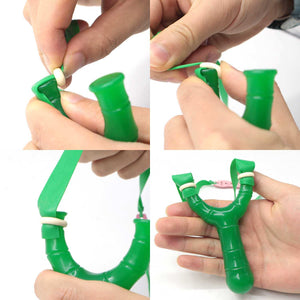 White Smoke GREEN BAMBOO ABS Resin Slingshot – Nature Inspired Bamboo Design Portable Outdoor Slingshot INDIAN SLINGSHOT