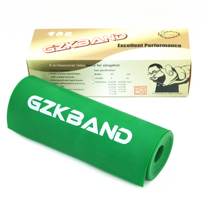 Green GZK Elastic 1 And 2 Meter Rolls For Slingshot INDIAN SLINGSHOT