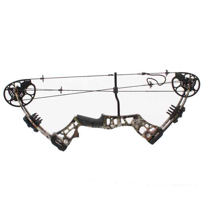 White Smoke Ghost Archery KS01 Beginner's Composite Bow 15-45 lbs Draw Weight RH Composite Bow for Archery Practice and Outdoor Recreation MARKSMAN