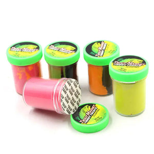 White Smoke Glitter Trout Fishing Dough Bait – Soft Scented Moldable MARKSMAN