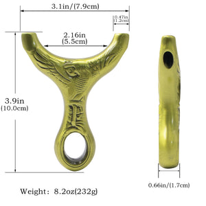 White Smoke Golden Talon Pro Eagle Engraved Metal Slingshot INDIAN SLINGSHOT