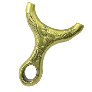 White Smoke Golden Talon Pro Eagle Engraved Metal Slingshot INDIAN SLINGSHOT