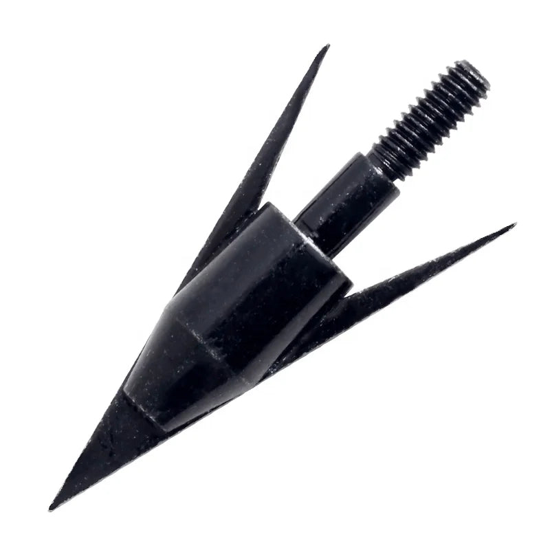 Dark Slate Gray SPG 100-Grain Stainless Steel Screw-In Arrow Tip — Black SPG