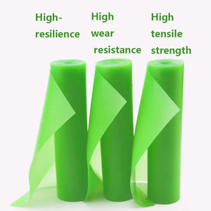 White Smoke GZK UPGRADED 2 Meters Transparent Green Natural Latex Elastic Rubber Band Roll (0.45–0.8 mm) GZK