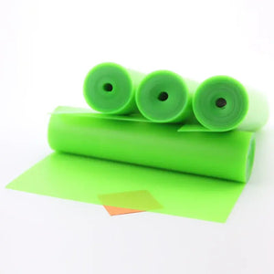 White Smoke GZK UPGRADED 2 Meters Transparent Green Natural Latex Elastic Rubber Band Roll (0.45–0.8 mm) GZK