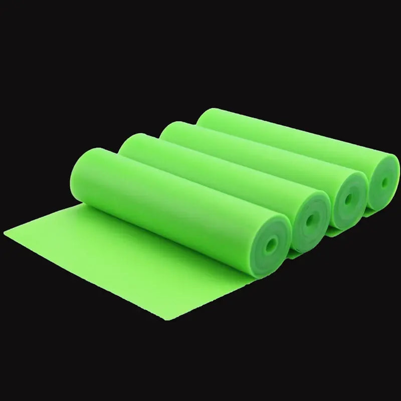 Black GZK UPGRADED 2 Meters Transparent Green Natural Latex Elastic Rubber Band Roll (0.45–0.8 mm) GZK
