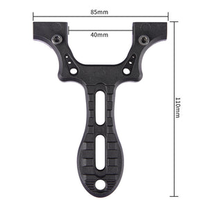 Dark Slate Gray Green Plastic Slingshot Target Shooting with Flat Rubber Band Catapult SLINGSTER