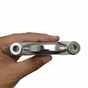 White Smoke GreyCore Stainless Steel Slingshot with Outdoor Buckle System and Flat Rubber Band INDIAN SLINGSHOT