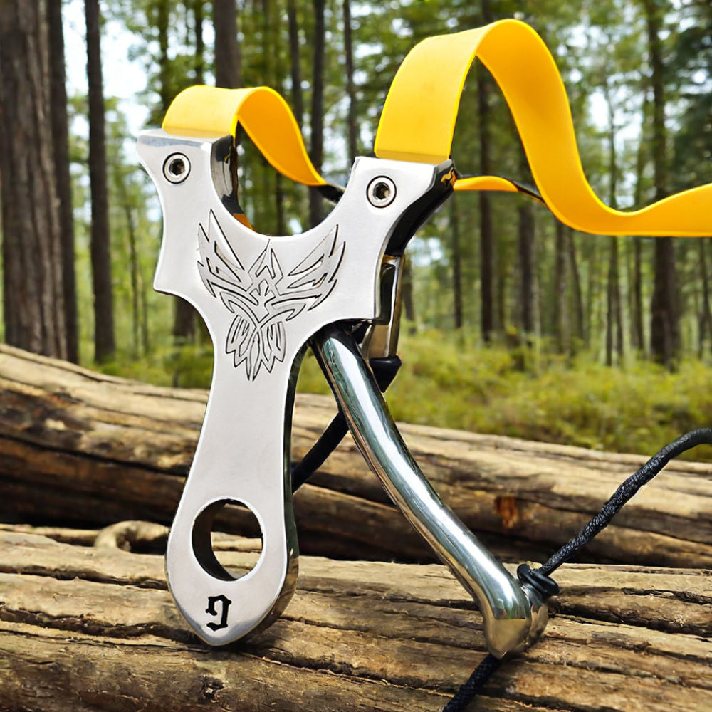 Dark Olive Green Griffon G1 Stainless Steel Slingshot MARKSMAN