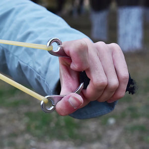 Dark Slate Gray GripLine Alloy Slingshot MARKSMAN