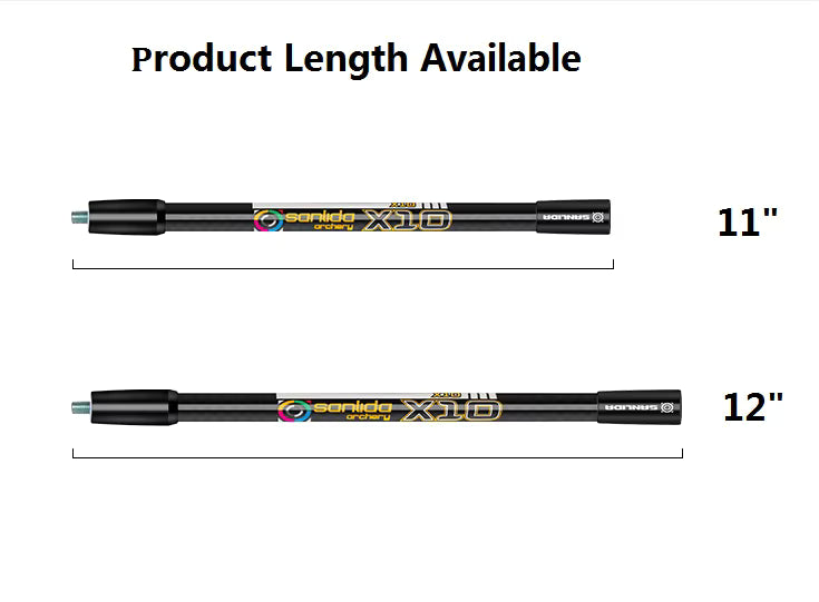 Light Gray Sanlida® Miracle X10 Recurve Bow Stabilizer Side Rod SANLIDA