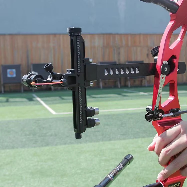 Dark Gray Sanlida® Miracle X10 Recurve Bow Sight SANLIDA