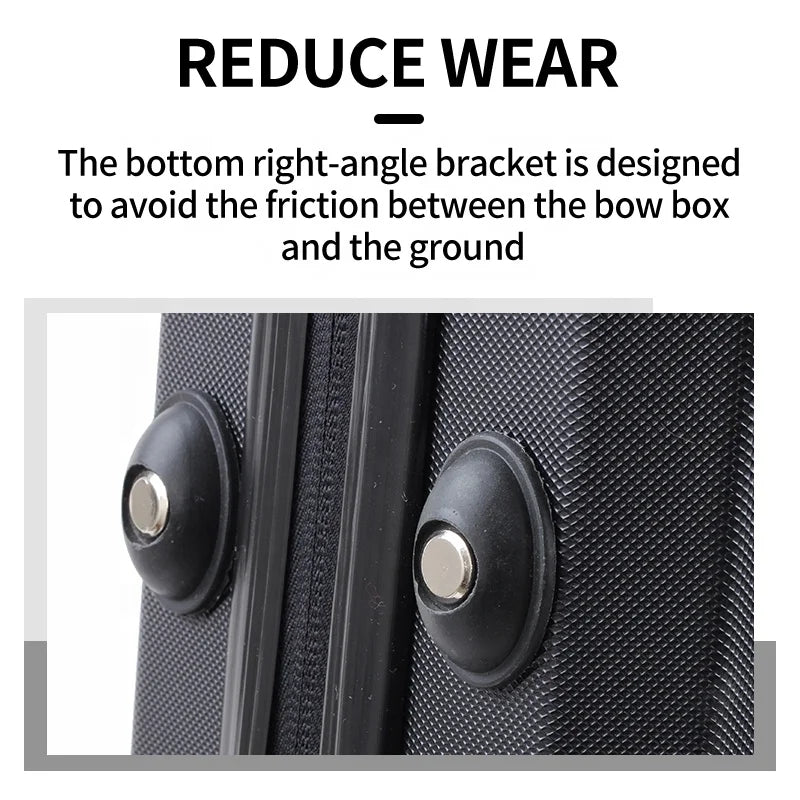 Dark Slate Gray SPG ABS Hard Recurve Bow Case – Durable Takedown Bow Storage Box SPG