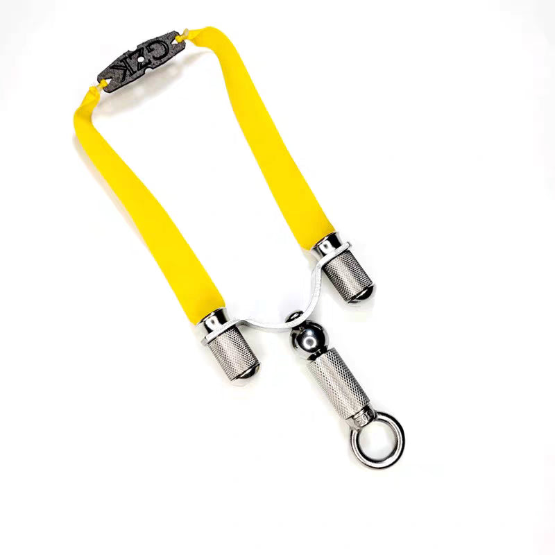 White Smoke Hawk Eye Ring Handle Stainless Steel Slingshot Quick Press Clip Compact Outdoor Slingshot INDIAN SLINGSHOT