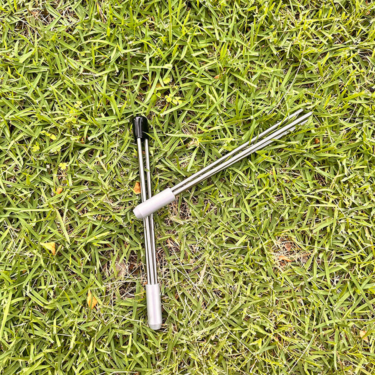 Yellow Green 6M Paralyzer Spear Tip – 8" Long 3-Prong Stainless Steel Spear Head with Protective Cap INDIAN SLINGSHOT