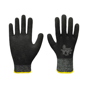 White Smoke Heat Waterproof Thermal Gloves – Windproof Winter Gloves with Nitrile Coated Grip, Cut Resistant Level 5, HPPE Liner, Anti-Slip Sandy Finish for Men & Women INDIAN SLINGSHOT