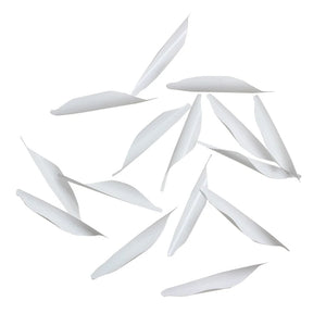 Light Gray SPG Helix Plastic Feather Vane 1.8 Inch Arrow Fletching 50pcs Box SPG