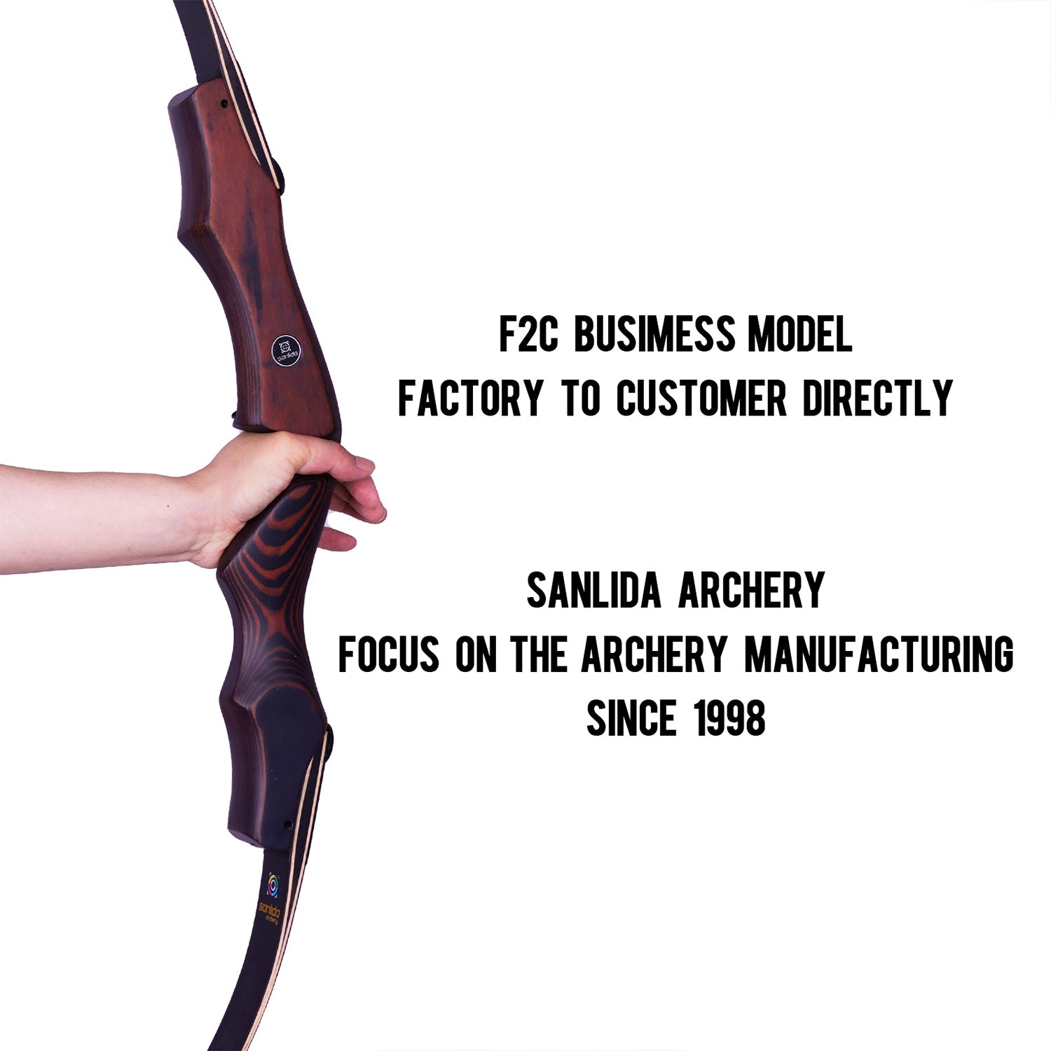 White Smoke Sanlida® Hermit X8 ILF Recurve Bow Kit SANLIDA