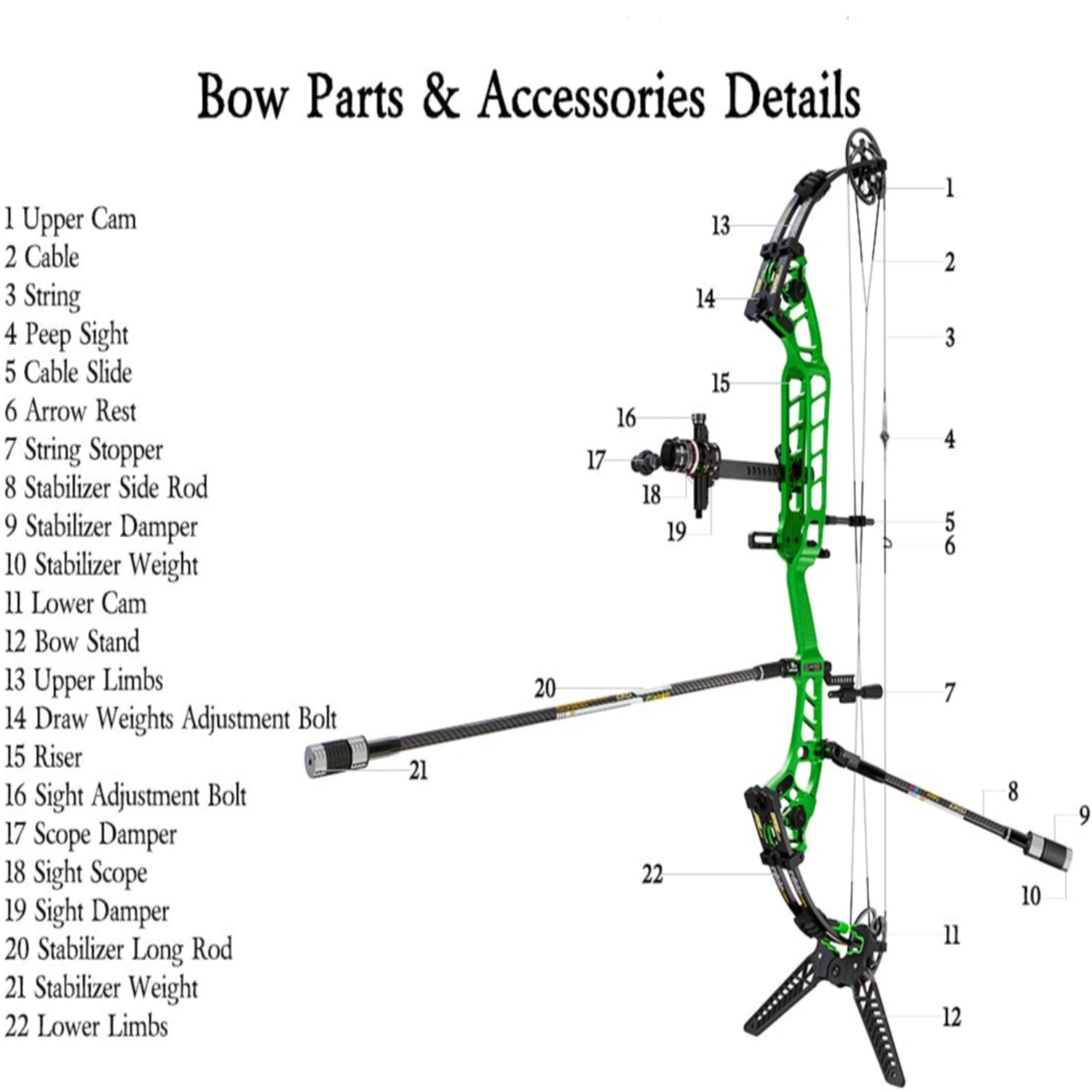 Dark Slate Gray Sanlida® Archery 40" Hero 10 II Compound Bow Kit With Full Modules SANLIDA