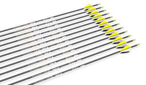 Black Sanlida® Hero 8 Target Compound Carbon Arrows – 12pcs | Precision Carbon Shaft | Multi Spine Options 300–1000 SANLIDA