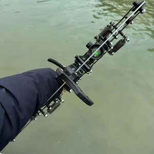 Dark Sea Green DragonPulse Elite Steel Ball Compound Bow | Reinforced Metal Design | Accessory Set INDIAN SLINGSHOT