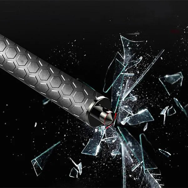 Black Baton | Safe Hiking Heavy Metal Stick Rod | Automatic Retractable Hiking Stick - Enhanced Self-Defense Rod | Unique Model Available only on Indian Slingshot MARKSMAN