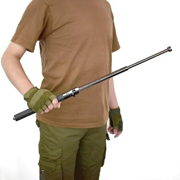 Sienna Baton | Safe Hiking Heavy Metal Stick Rod | Automatic Retractable Hiking Stick - Enhanced Self-Defense Rod | Unique Model Available only on Indian Slingshot MARKSMAN