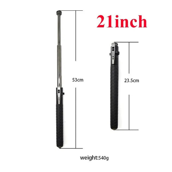 Pink Baton | Safe Hiking Heavy Metal Stick Rod | Automatic Retractable Hiking Stick - Enhanced Self-Defense Rod | Unique Model Available only on Indian Slingshot MARKSMAN