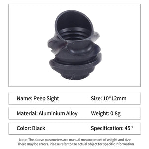 Dark Slate Gray SPG Hooded Peep Sight – 37°/45° String Angle Aluminum Alloy for Compound Bows SPG