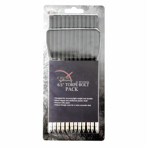 Dark Gray Hori-Zone 6.5” Carbon Torpe Bolts for Redback Crossbow MARKSMAN