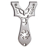 Gray Hot Wings Stainless Steel Slingshot MARKSMAN