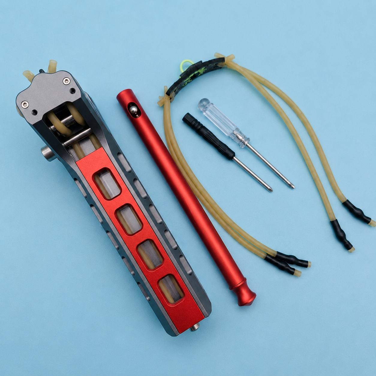 Light Steel Blue INFII ULTRA PLUS Alloy Slingshot INDIAN SLINGSHOT