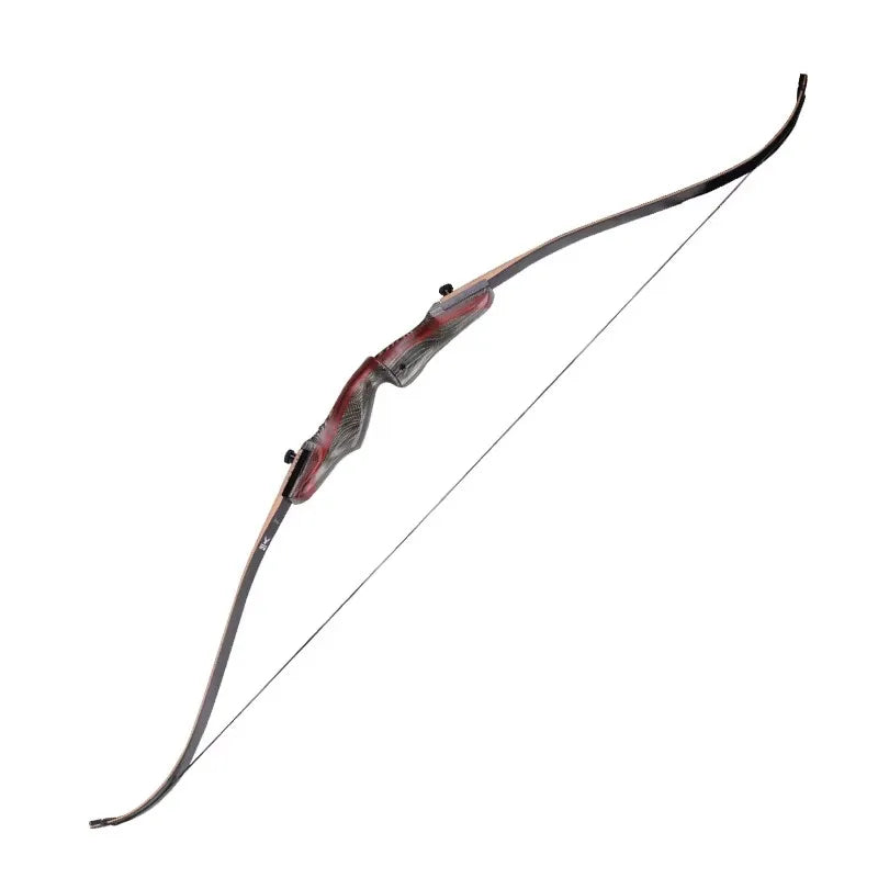 Dim Gray SPG 62-Inch Wooden Takedown Recurve Bow Package SPG
