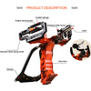 Dark Slate Gray Heavy Instructor Slingbow with Wrist Rest Powerful Outdoor Shooting with Laser Slingshot Fish Equipment INDIAN SLINGSHOT