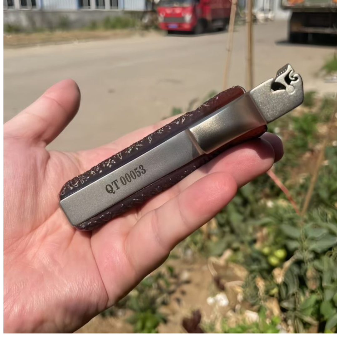 Dark Gray Firewave SteelGrip Stainless Slingshot INDIAN SLINGSHOT