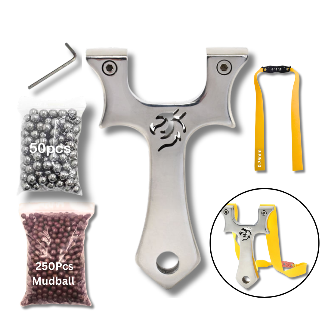 Eagle Head Stainless Steel Slingshot