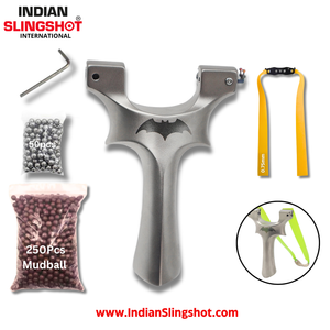 Rosy Brown BatCore Stainless Steel Slingshot MARKSMAN