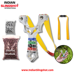 Gray ChargeWing Alloy Slingshot MARKSMAN