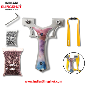 Gray Alloy Galaxy Slingshot MARKSMAN