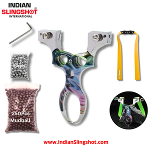 Gray Alloy Nebula Ring Slingshot MARKSMAN