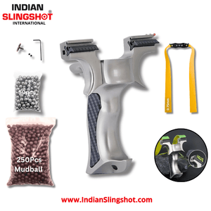 Light Slate Gray Alloy Olympic Dragon Tooth Slingshot MARKSMAN