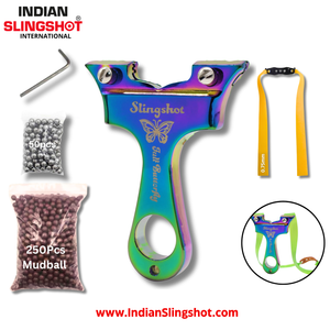 Dark Gray Alloy Aurora Butterfly Slingshot MARKSMAN