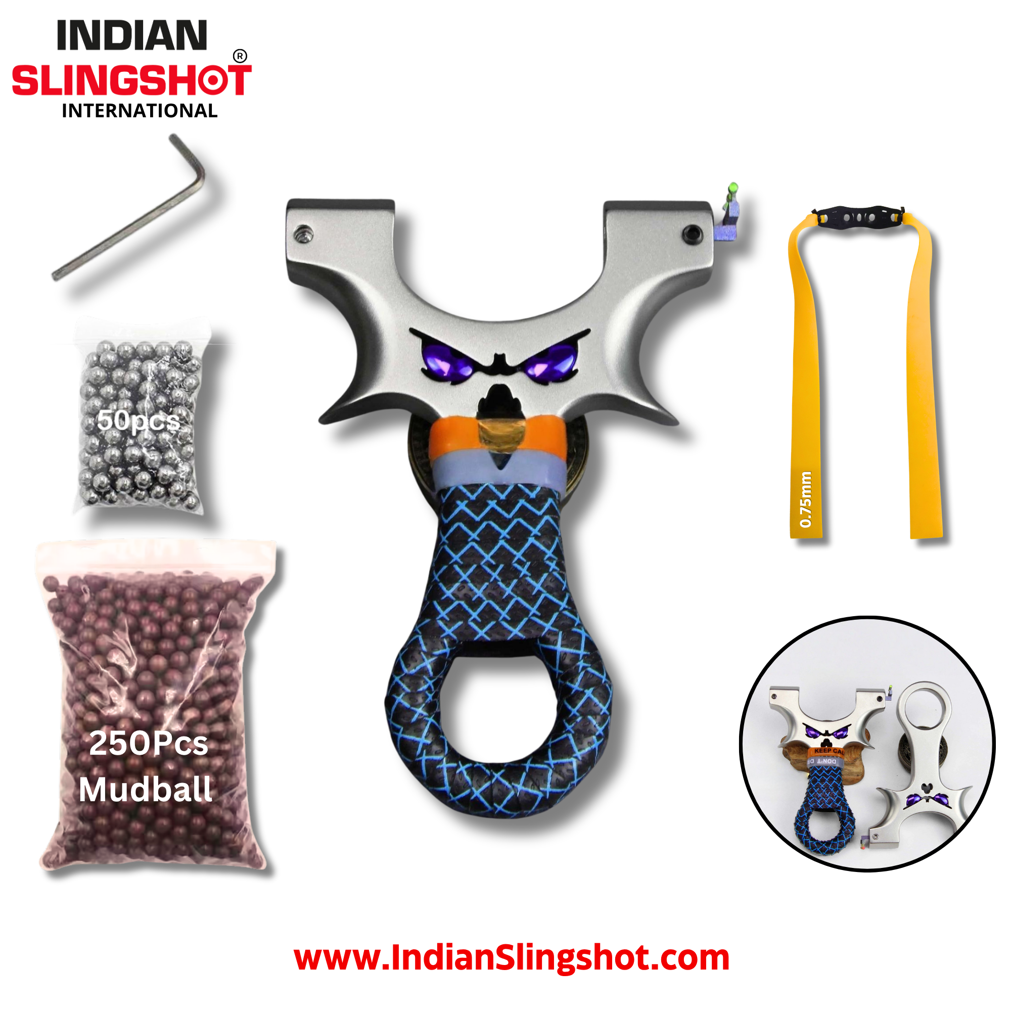 Stainless Steel BeastEye Slingshot