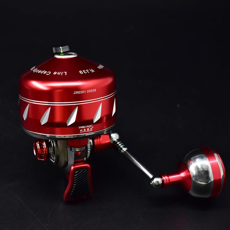 Black J39 Metal Fishing Reel 6+1 Bearings MARKSMAN