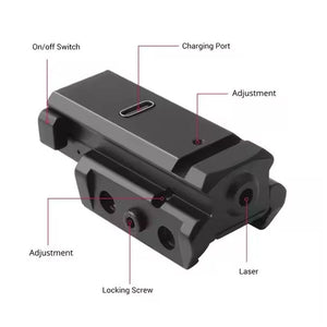 White Smoke JG10 Mini USB Rechargeable Red/Green/Blue Dot Sight MARKSMAN