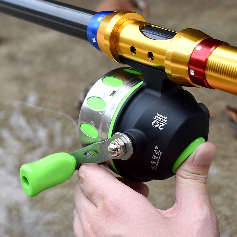 Dim Gray JG35 Interchangeable Metal Fishing Reel for Outdoor Fishing Applications MARKSMAN