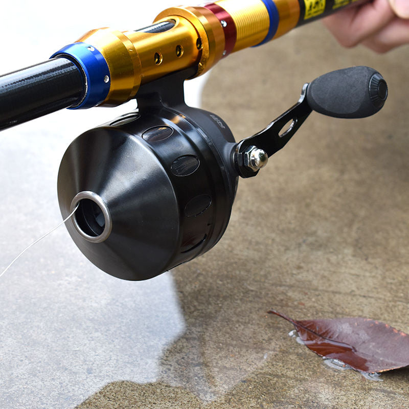 Rosy Brown JG35 Interchangeable Metal Fishing Reel for Outdoor Fishing Applications MARKSMAN