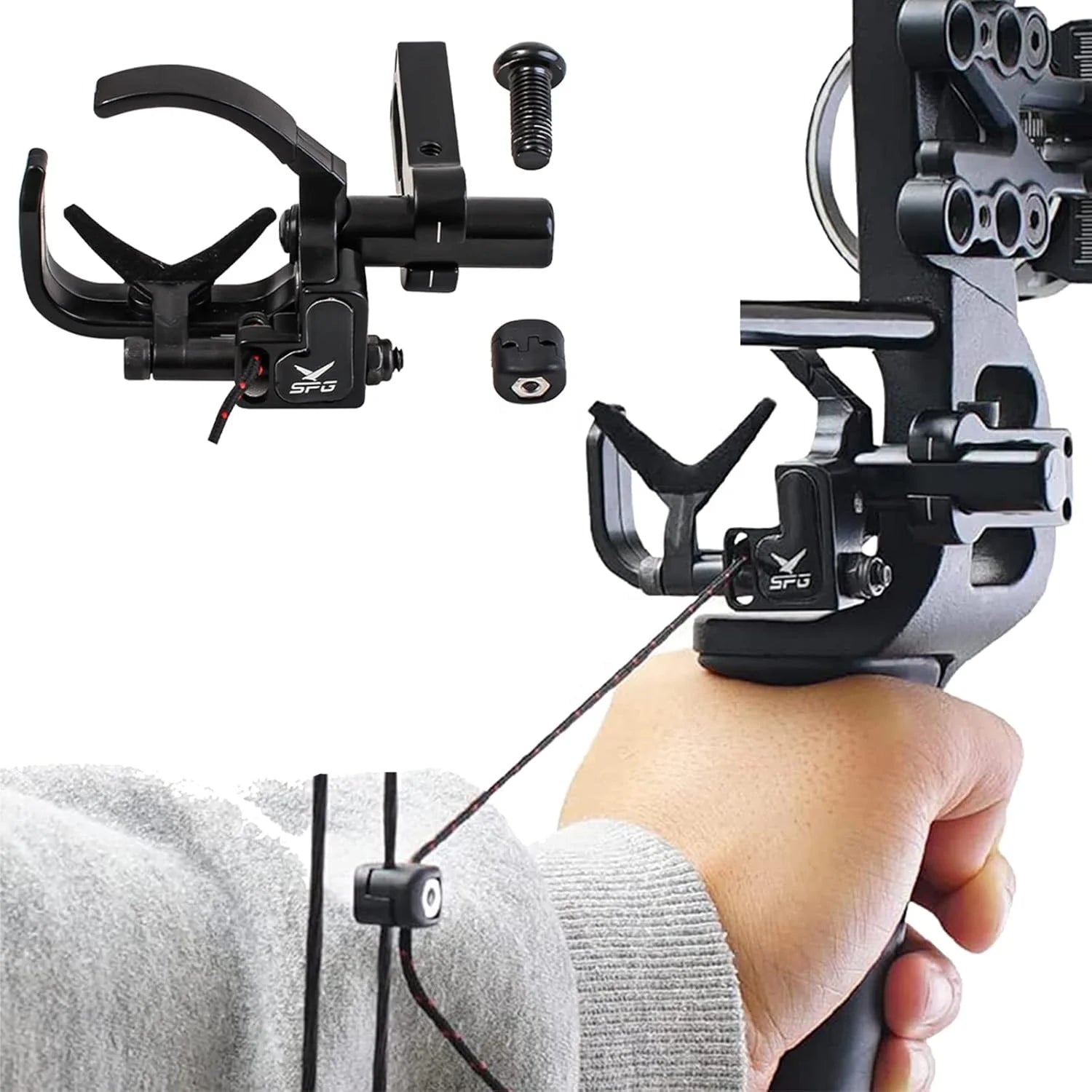 Gray SPG JT823 Drop Away Arrow Rest | Aluminum Compound Bow SPG