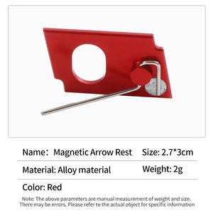 White Smoke SPG JT912 Magnetic Arrow Rest | Adjustable Alloy Recurve Rest SPG