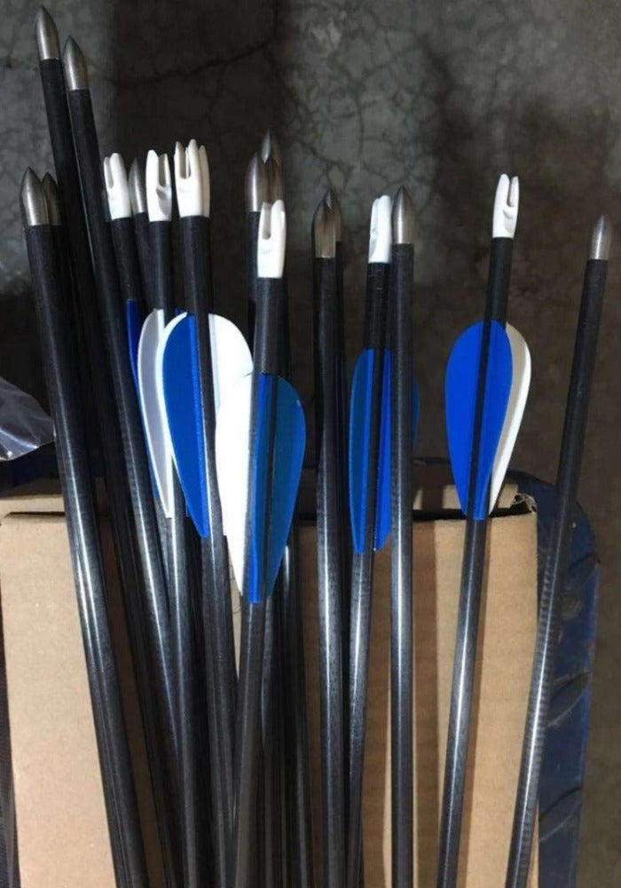 Dark Slate Gray JX030RC Carbon Arrow Shaft 30'' Long 6/1000 Straightness INDIAN SLINGSHOT